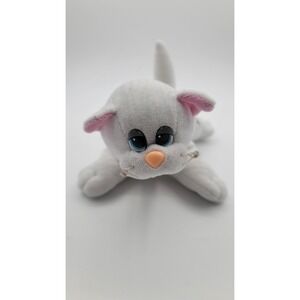 Vintage 80s Pound Purries White Tabby Kitty Cat Plush Stuffed Animal 7" Tonka